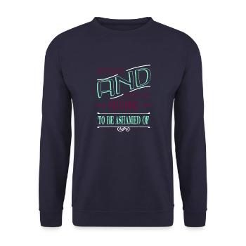 Tronçonneuse amusante charpentier cadeau idée cool - Sweat-shirt Unisexe - marine - Devant - Alina (178cm) & Michal (187cm)