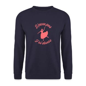 Danse ballet - Sweat-shirt Unisexe - marine - Devant - Alina (178cm) & Michal (187cm)