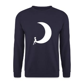 Ma p'tite fée blanche - Sweat-shirt Unisexe - marine - Devant - Alina (178cm) & Michal (187cm)