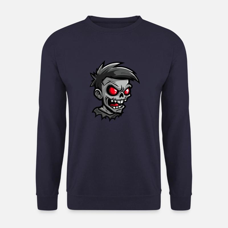 Zombie Halloween Comic - Unisex Pullover - Navy