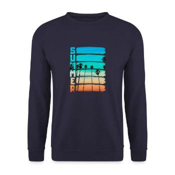 Sommer - Unisex Pullover - Navy - Vorne - Alina (178cm) & Michal (187cm)