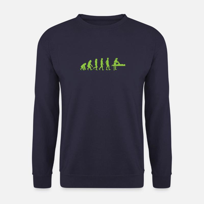 Evolution - Physiotherapeutin - Lustig - Geschenk - Unisex Pullover - Navy