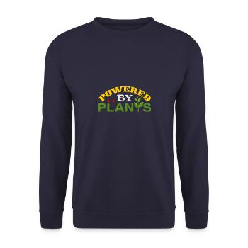 Idée de cadeau végétarien végétalien - Sweat-shirt Unisexe - marine - Devant - Alina (178cm) & Michal (187cm)