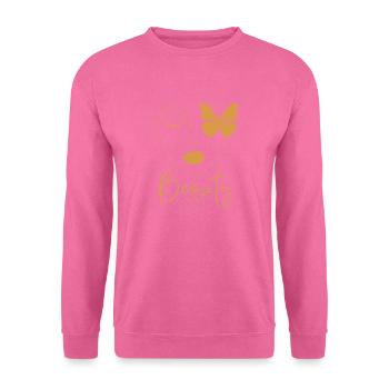 Beauty black - Sweat-shirt Unisexe - rose - Devant