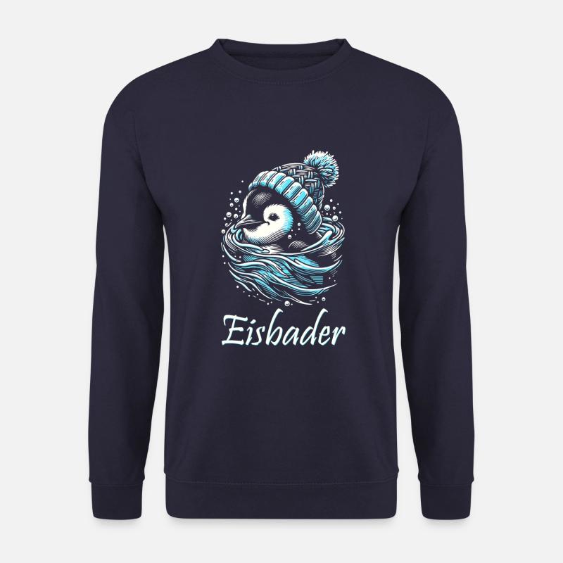 Eisbader Pinguin - Unisex Pullover - Navy