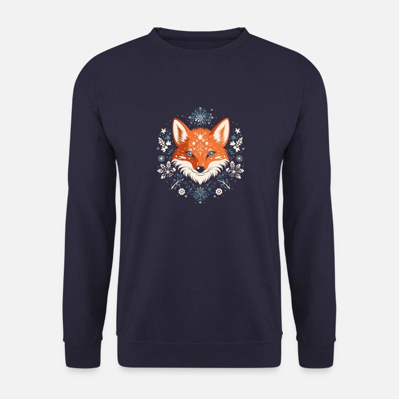 Frostige Fuchsfestlichkeiten - Unisex Pullover - Navy