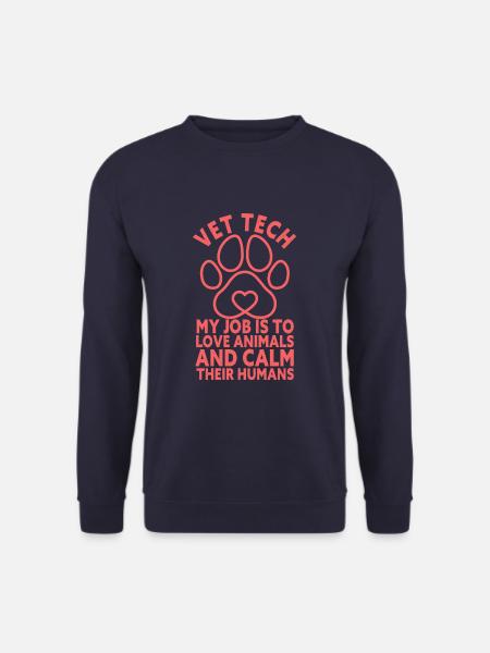 Veterinary Technician Funny Vet Tech - Unisex Sweatshirt - navy