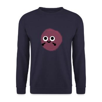 CUTE PLUSH BALL!! - Unisex Sweatshirt - navy - Front - Alina (178cm) & Michal (187cm)