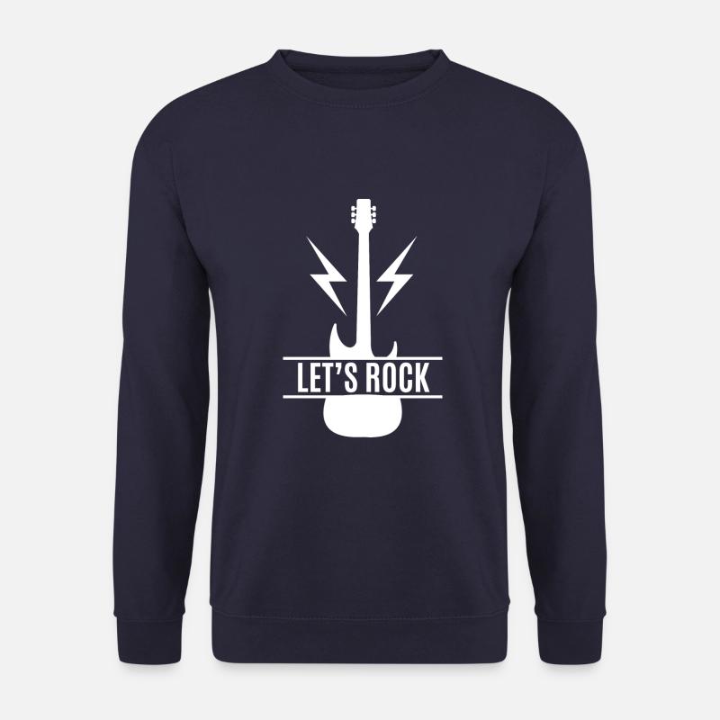 Gitarre - Guitar / Let's Rock !!!! ROCKBAND - Unisex Pullover - Navy