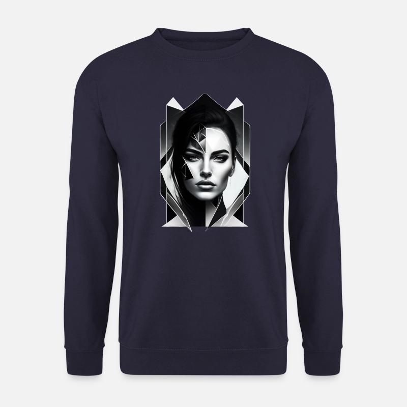 Black and white 2052 - Unisex Sweatshirt - navy