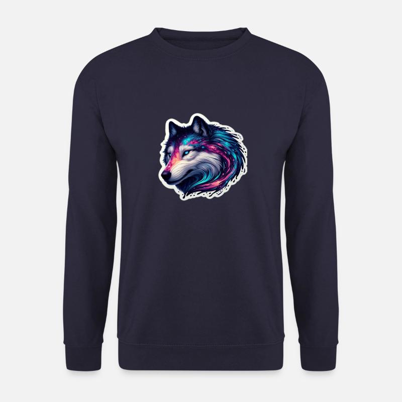 Celestial Canis lupus - Unisex Pullover - Navy
