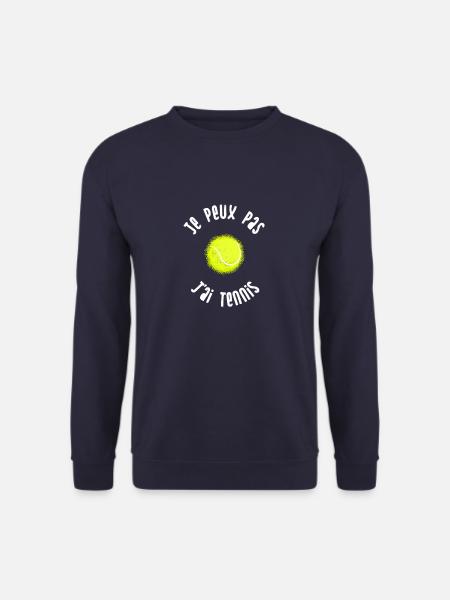 Je peux pas j ai tennis B - Sweat-shirt Unisexe - marine