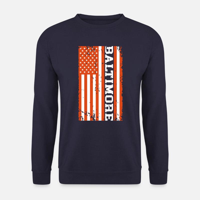 Baltimore Drapeau américain - Sweat-shirt Unisexe - marine