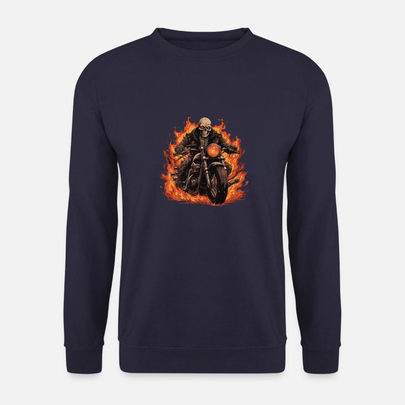 Skeleton Motorcycle - Unisex Sweatshirt - navy
