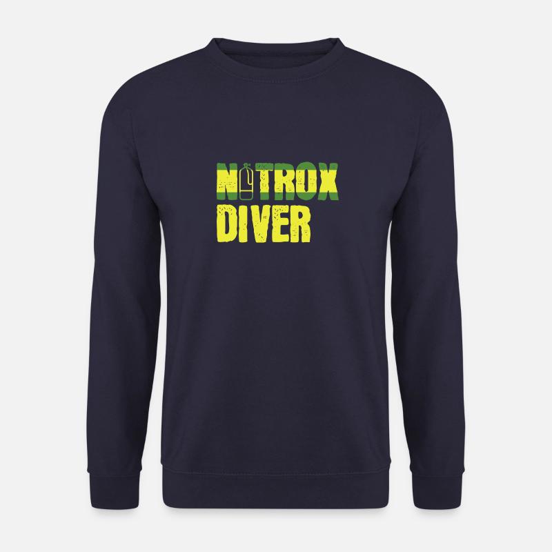 Nitrox Diver Suba Plongée Plongeurs - Sweat-shirt Unisexe - marine
