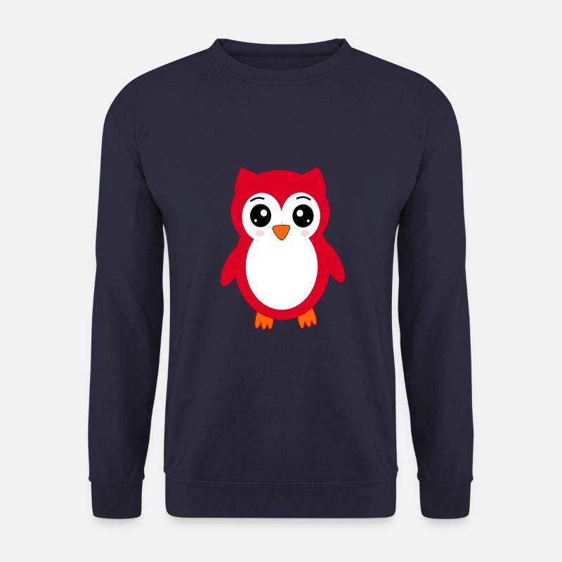 Eule rot - Unisex Pullover - Navy