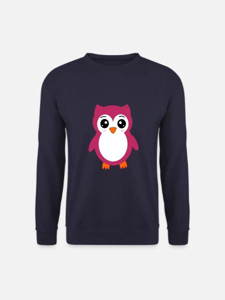 süßes kawaii Eulen T-shirt Geschenk  - Unisex Pullover - Navy
