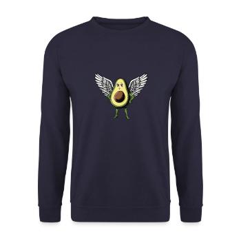 Elégant avocat ange dame avec des ailes - Sweat-shirt Unisexe - marine - Devant - Alina (178cm) & Michal (187cm)
