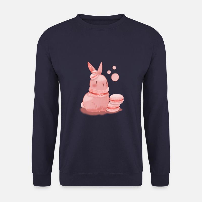 Raspberry macaron bunny - Unisex Sweatshirt - navy