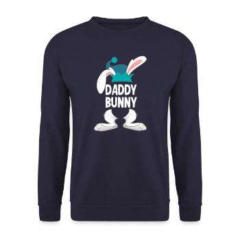 Father Easter Happy Easter - Unisex Sweatshirt - navy - Front - Alina (178cm) & Michal (187cm)