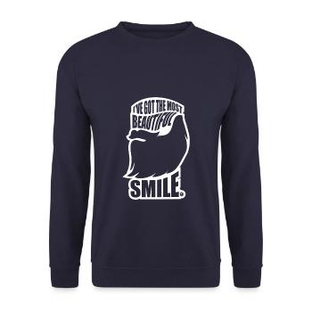 J'ai le plus beau sourire - Sweat-shirt Unisexe - marine - Devant - Alina (178cm) & Michal (187cm)