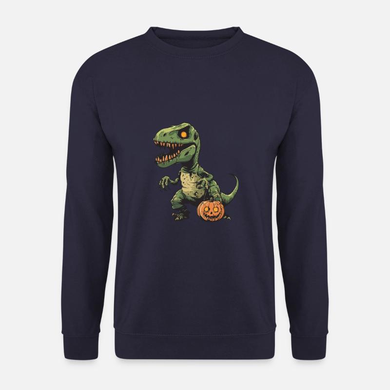 Dinosaur T-Rex Halloween Funny Zombie - Unisex Sweatshirt - navy