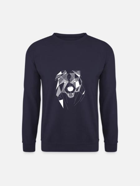 BorderCollie weiß - Unisex Pullover - Navy