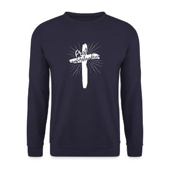 Revived - Unisex Sweatshirt - navy - Front - Alina (178cm) & Michal (187cm)