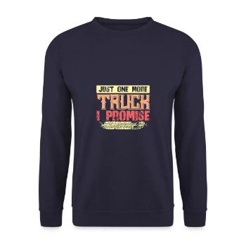 Dicton cool de camionneur - Sweat-shirt Unisexe - marine - Devant - Alina (178cm) & Michal (187cm)