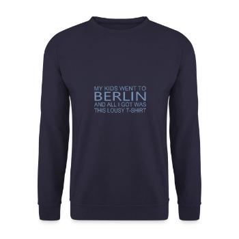 Mes enfants étaient à Berlin et tout ce que je savais - Sweat-shirt Unisexe - marine - Devant - Alina (178cm) & Michal (187cm)