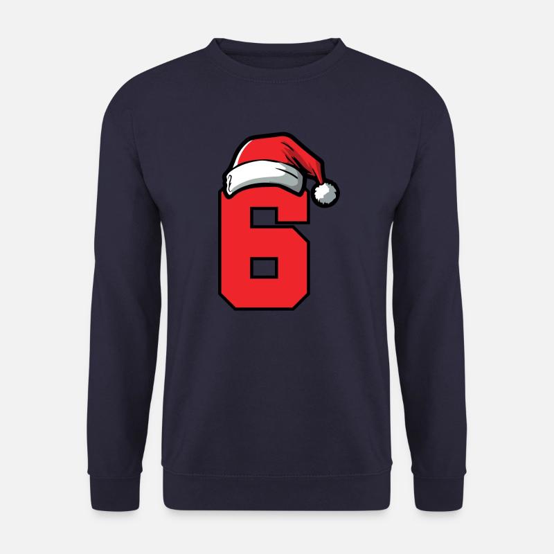 6 Number Christmas - Unisex Sweatshirt - navy