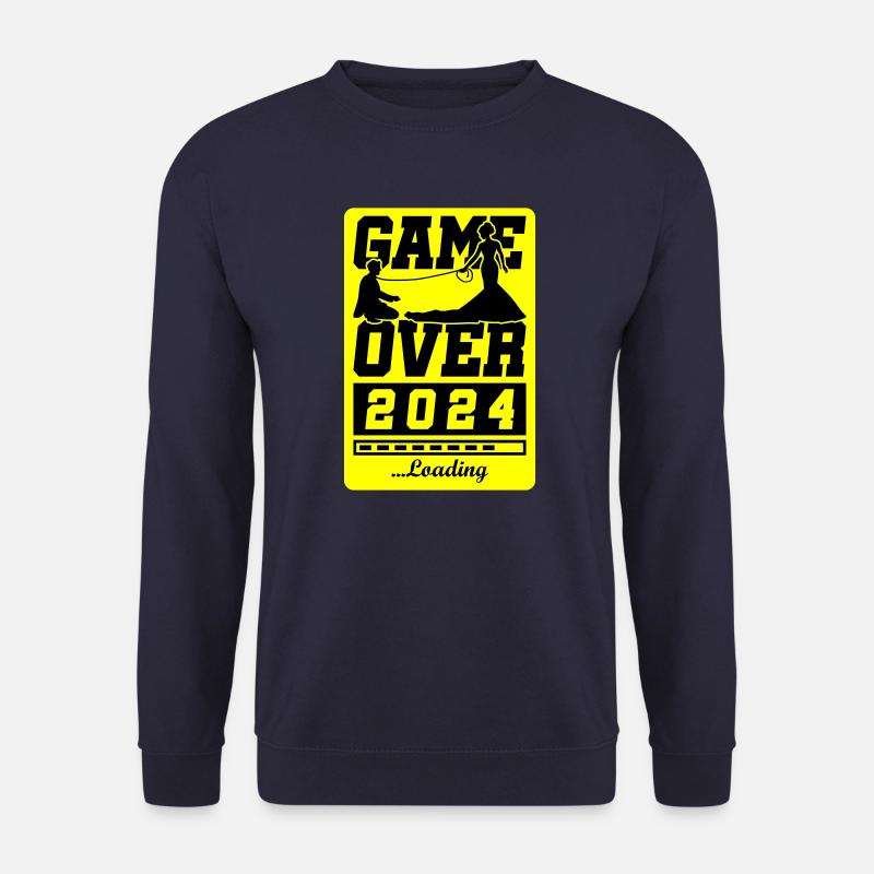 Wedding Loading 2024 Game Over - Sweat-shirt Unisexe - marine