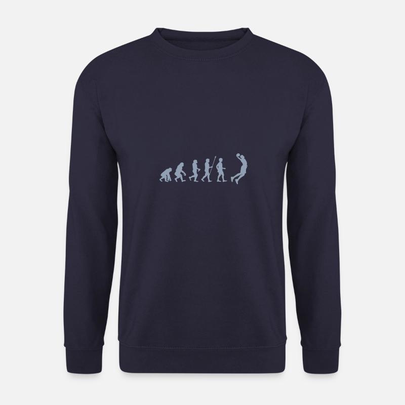basketball Evolution - Basketballer beim Dunking - Unisex Pullover - Navy
