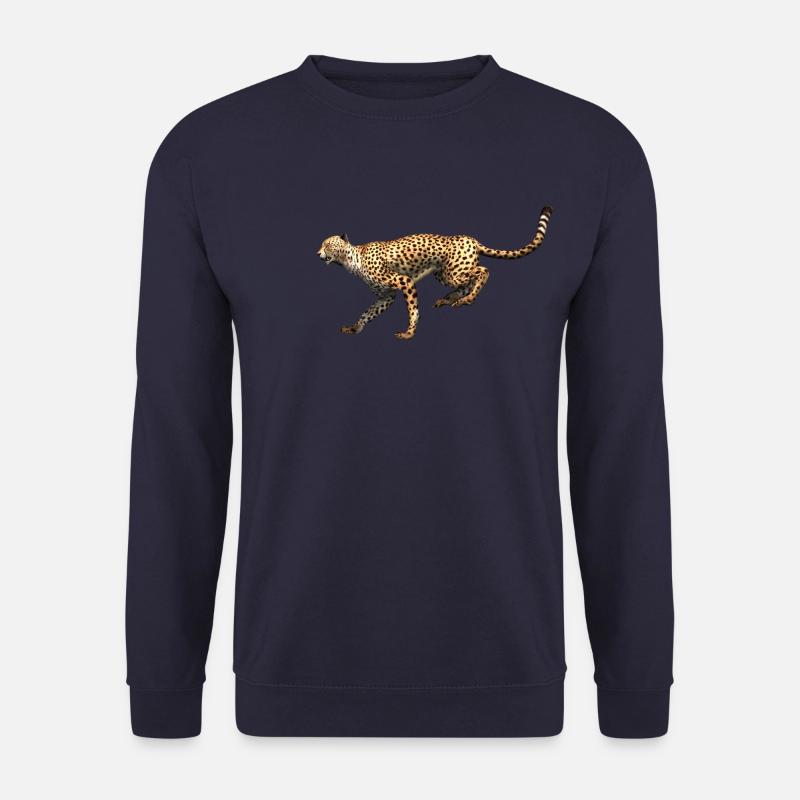 Guépard - Léopard à la course - Sweat-shirt Unisexe - marine