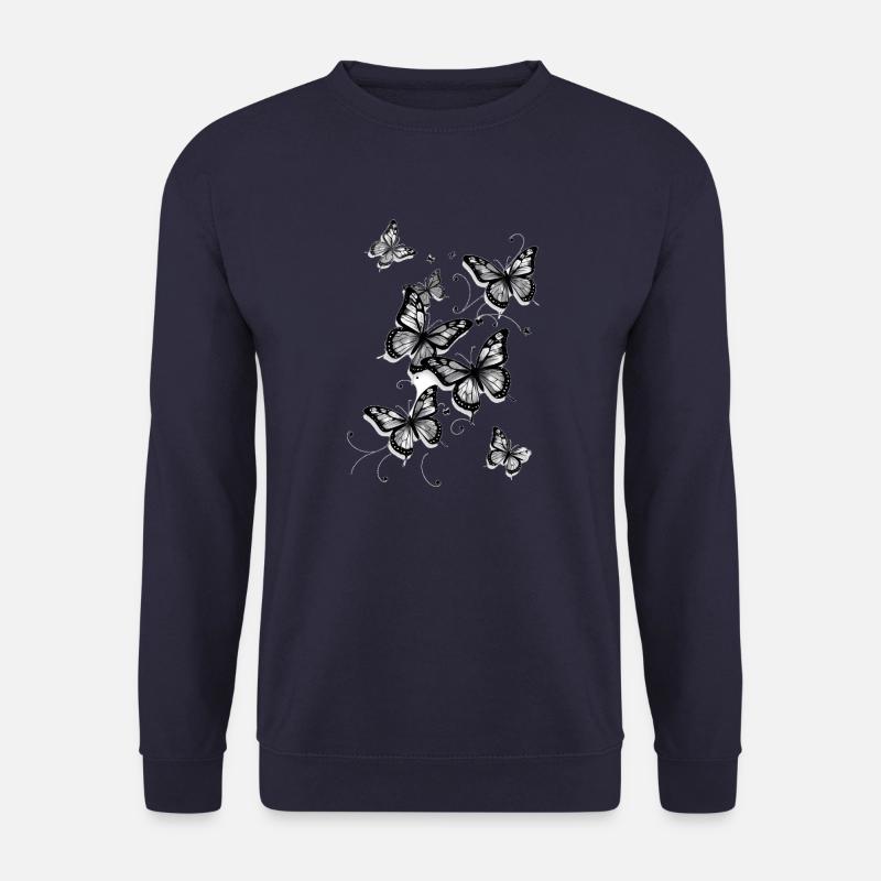 Schmetterlinge - Unisex Pullover - Navy