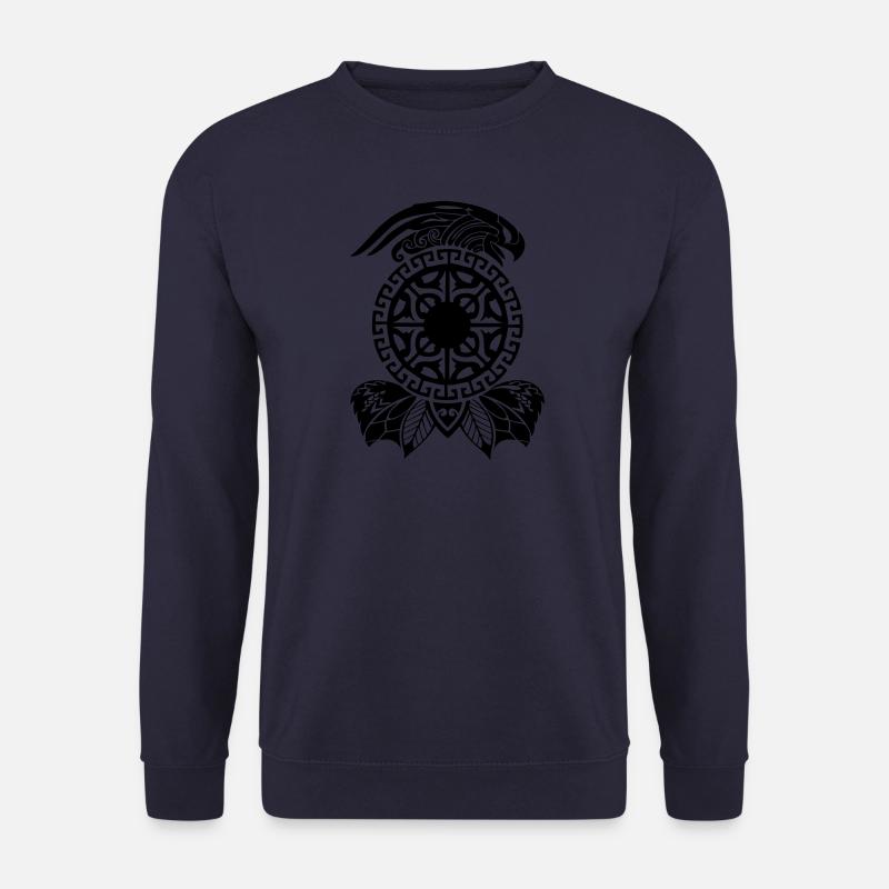 maori tattoo auf T-Shirt - Unisex Pullover - Navy