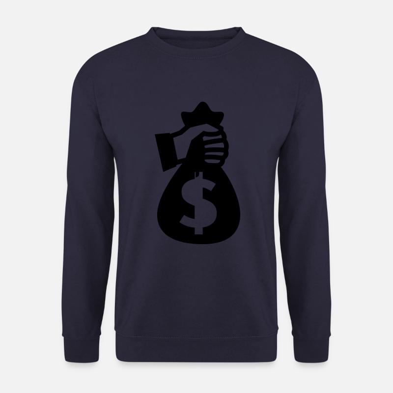 Geld Money silhouette - Unisex Pullover - Navy
