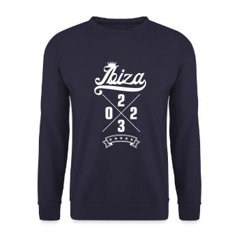 Ibiza 2023 - Unisex Pullover - Navy - Vorne - Alina (178cm) & Michal (187cm)