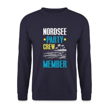 Équipage de la fête en mer du Nord - Sweat-shirt Unisexe - marine - Devant - Alina (178cm) & Michal (187cm)
