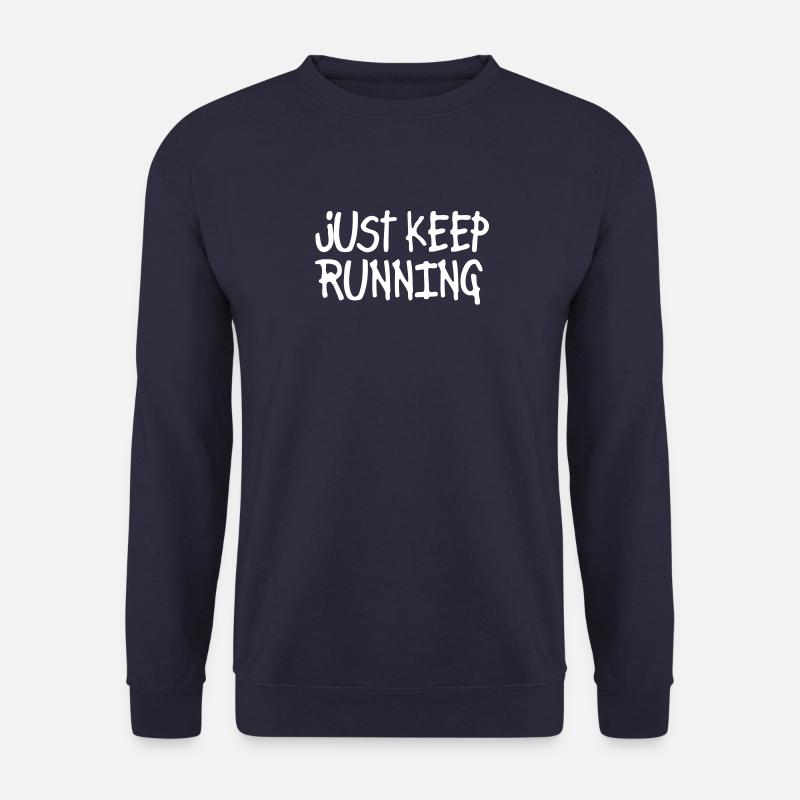 just keep running - Unisex Pullover - Navy