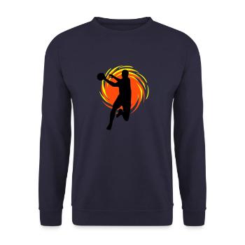 Wirbel Handballer - Unisex Pullover - Navy - Vorne - Alina (178cm) & Michal (187cm)
