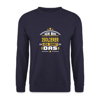 ISOLIERER - Unisex Pullover - Navy - Vorne - Alina (178cm) & Michal (187cm)