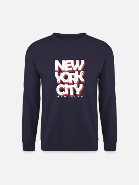 New York City Brooklyn Idee T-Shirt Design Geschenk - Unisex Pullover - Navy