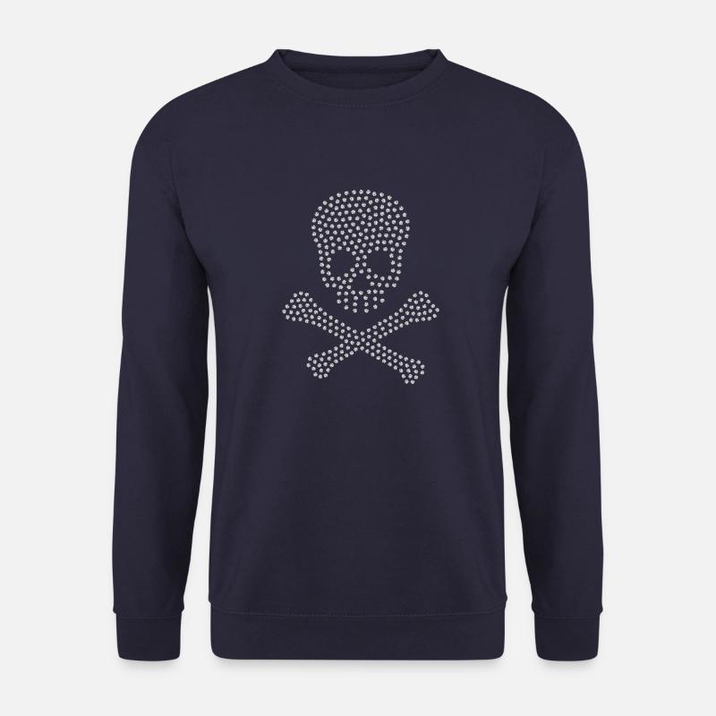 Totenkopf Silber - Unisex Pullover - Navy