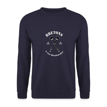 Britannien bombardiert - Unisex Pullover - Navy - Vorne - Alina (178cm) & Michal (187cm)