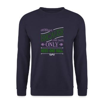 jujutsu geek sports fight wrestling present idea a - Unisex Pullover - Navy - Vorne - Alina (178cm) & Michal (187cm)