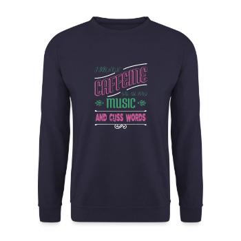 a diesel mechanic funny sayings birthday present - Unisex Sweatshirt - navy - Front - Alina (178cm) & Michal (187cm)