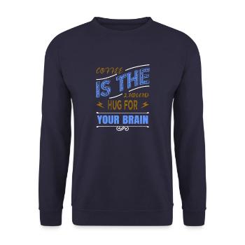 gift tired addicted statement quote funny quote - Unisex Pullover - Navy - Vorne - Alina (178cm) & Michal (187cm)