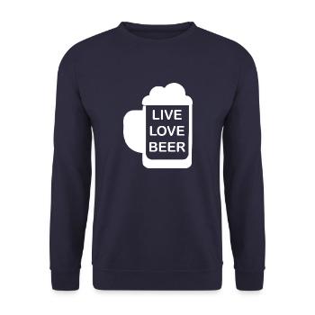 Bière Vin Whisky Schnaps Alcool - Sweat-shirt Unisexe - marine - Devant - Alina (178cm) & Michal (187cm)