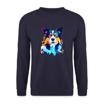 Dog Gift Dogs German Shepherd Dog Dog Owner - Unisex Sweatshirt - navy - Front - Alina (178cm) & Michal (187cm)